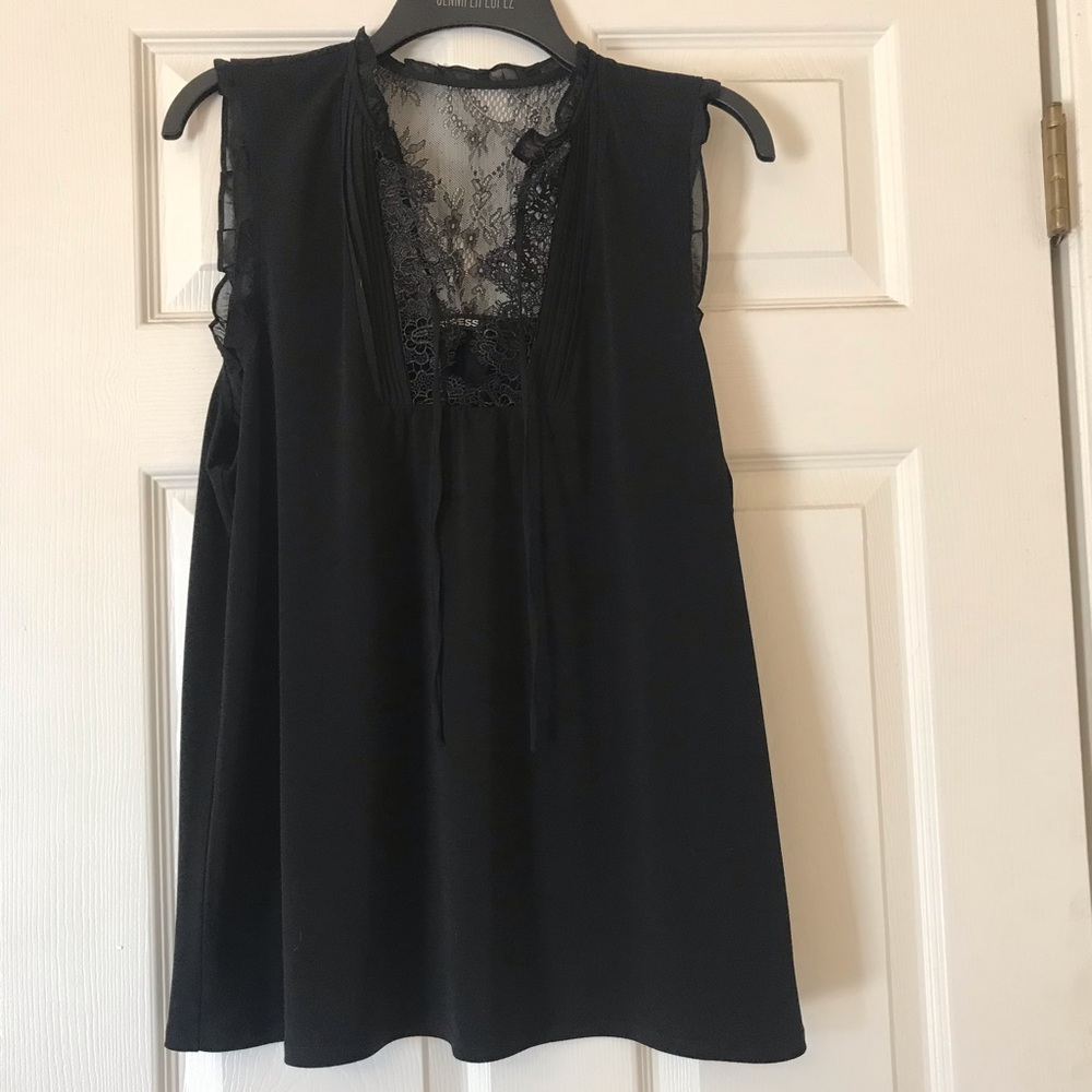 Black lace top